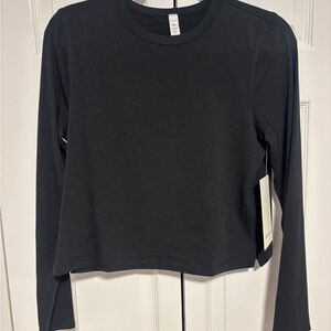 Lululemon Classic Fit Cotton Blend Black Long Sleeve